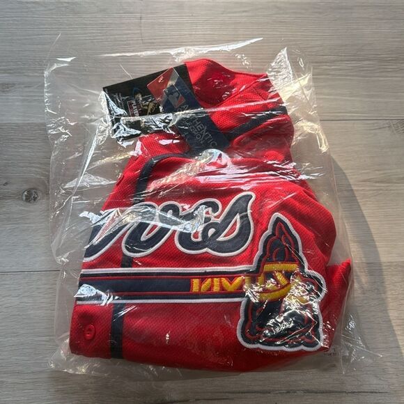 Nike Atlanta Braves Red Alternate Limited Custom Jersey Strider 99 size 48 NWT - Picture 3 of 6